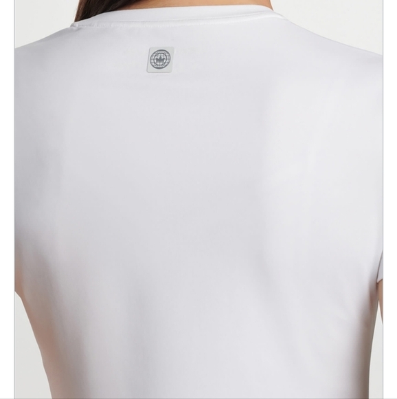 New Peter Millar Women's White Lunar Performance UPF 50+ T-Shirt NWT Small - Picture 4 of 11